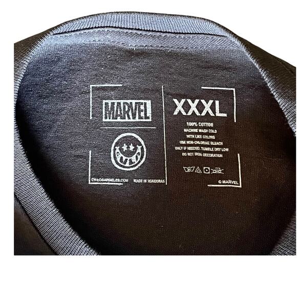 MARVEL AVENGERS 39 Graphic T SHIRT Mens 3XL Womens Black TEE 100% Cotton Pull On - Picture 4 of 6